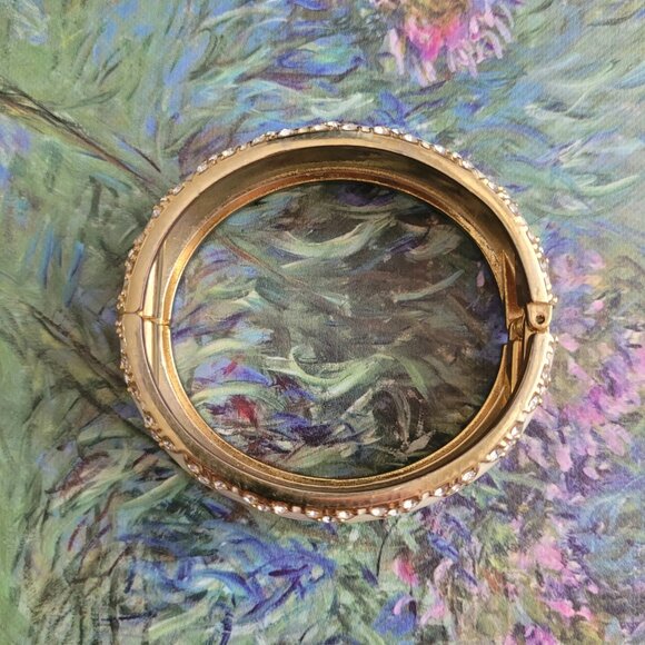 Stella and Dot Enamel and Metal Bangle Bracelet - Picture 4 of 4